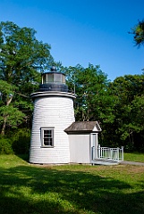 One Tower of Three Sisters Lights in Park on Cape Cod